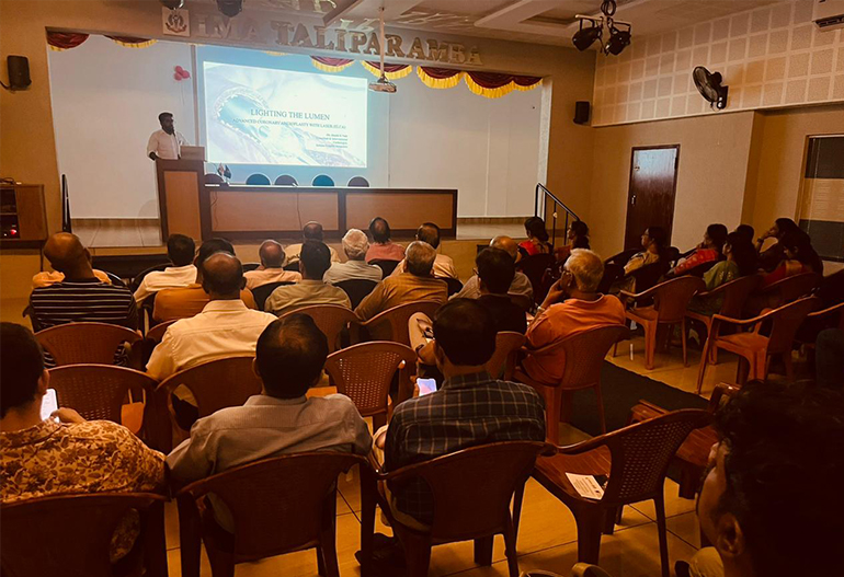 CME on  Coronary Angioplasty with Laser (ELCA) was held in IMA Taliparamba
